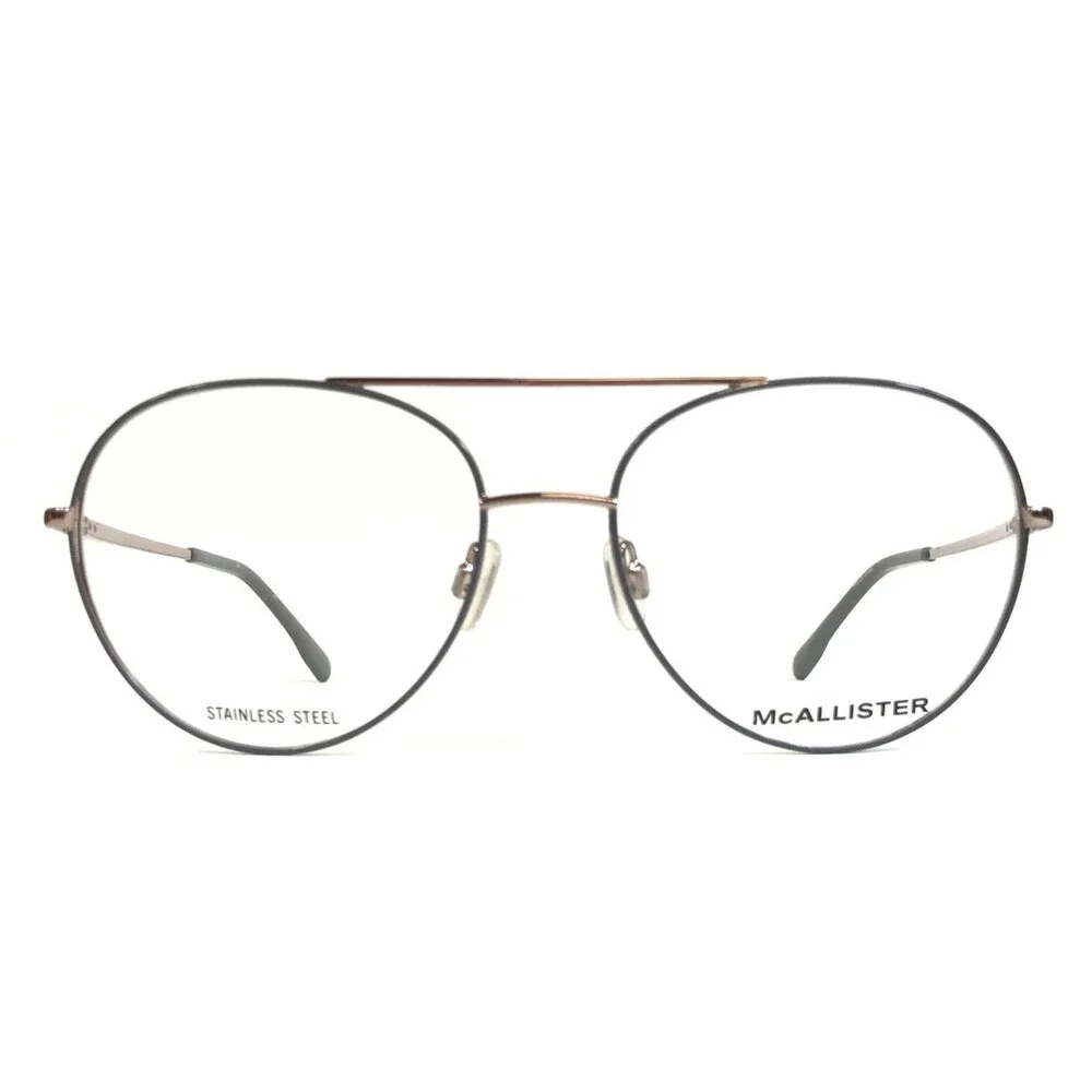 McAllister Eyeglasses Frames MC4509 770 ROSE GOLD Double Bridge Round 56-17-140